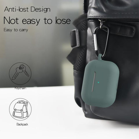 Silicone Earphone Protective Case + Hook + Anti-lost Rope 3 in 1 Set, For AirPods Pro 3