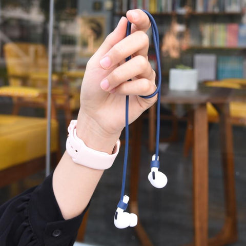 Silicone Earphone Protective Case + Hook + Anti-lost Rope 3 in 1 Set, For AirPods Pro 3