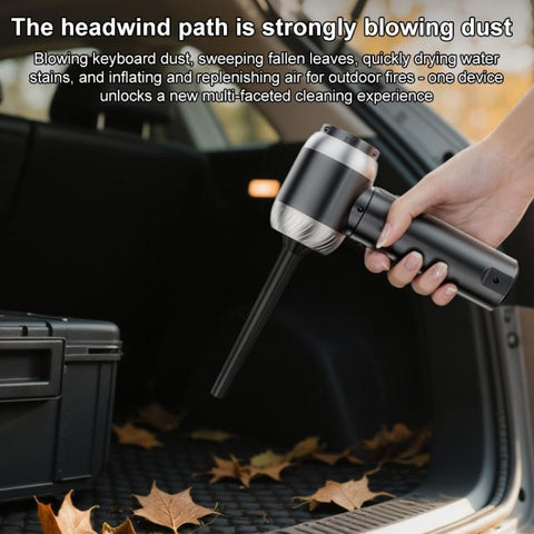 SUITU Handheld Blow Suction Combo LED Display Brushless Vacuum Cleaner, One Touch Dustbin Emptying, Long Dust Collection Bin