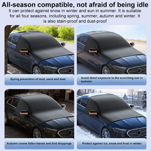 SUITU ST-3959 Car Thickened Oxford Cloth Magnetic Snow and Sunshade Front Windshield Cover