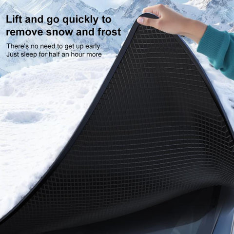 SUITU ST-3959 Car Thickened Oxford Cloth Magnetic Snow and Sunshade Front Windshield Cover