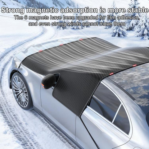 SUITU ST-3959 Car Thickened Oxford Cloth Magnetic Snow and Sunshade Front Windshield Cover