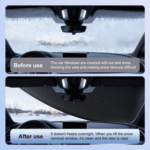 SUITU ST-3959 Car Thickened Oxford Cloth Magnetic Snow and Sunshade Front Windshield Cover