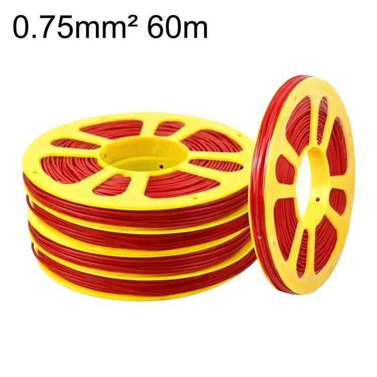 60m Car Pure Copper Core Insulated Electrical Cable, 0.75 Square, 1 Square, 1.5 Square