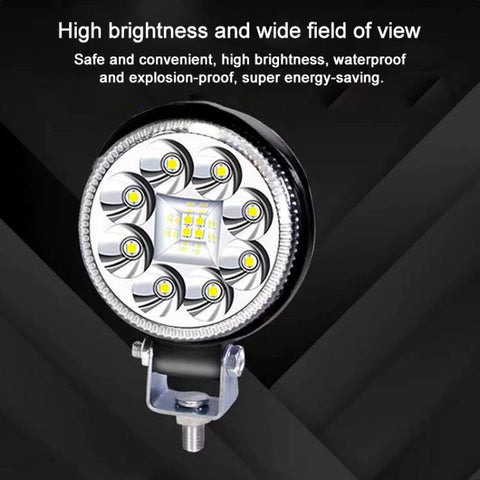 DC12-80V 3 inch Round Motorcycle High-intensity Ultra-bright LED Spotlight