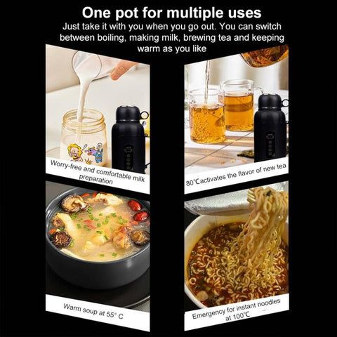 SUITU RC-1560A 12V-24V Universal Smart Temperature Control Car Large Capacity Electric Kettle