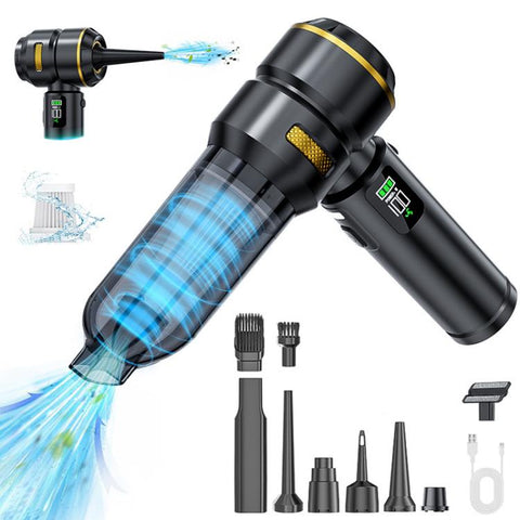 SUITU ST-6704APlus Car Digital Display Blow Suction Combo Vacuum Cleaner, One Touch Dustbin Emptying