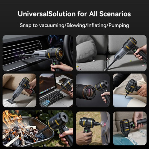 SUITU ST-6704BPlus Car Digital Display Blow Suction Combo Vacuum Cleaner, Extended Dustbin