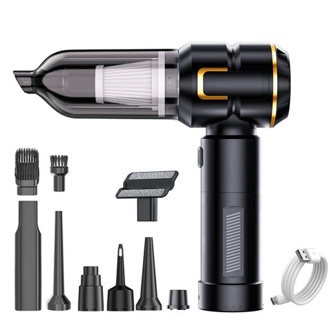 SUITU Handheld Blow Suction Combo Removable Battery Car Vacuum Cleaner, One Touch Dustbin Emptying, Extended Dustbin