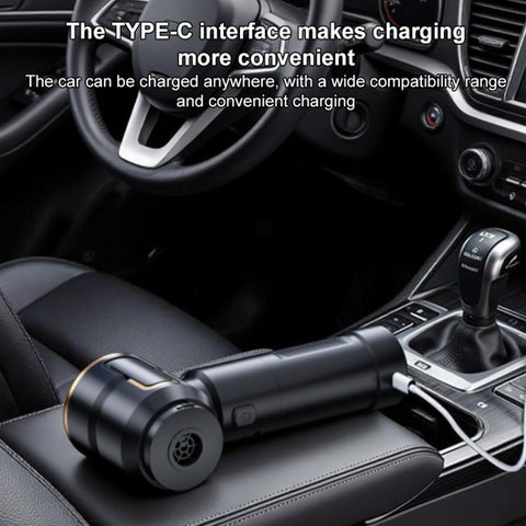SUITU Handheld Blow Suction Combo Removable Battery Car Vacuum Cleaner, One Touch Dustbin Emptying, Extended Dustbin