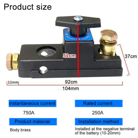12V-24V Car Pure Copper Battery Disconnect Switch, 12V-24V Disconnect Switch