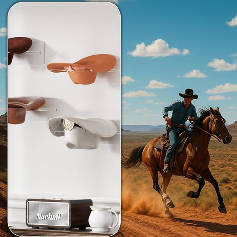 Wall-Mounted Clear Acrylic Cowboy Hat Storage Rack Sun Hat Display Stand, Single Pack, 2pcs/Pack