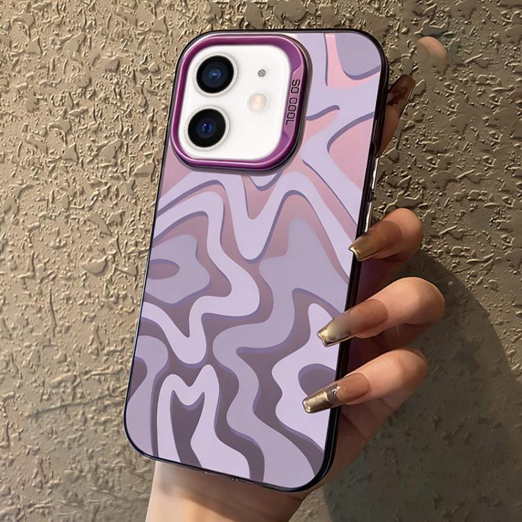 Wavy Stripes Pattern Frosted IMD 2-in-1 PC Phone Case, For iPhone 11, For iPhone 11 Pro, For iPhone X / XS, For iPhone XR, For iPhone XS Max, For iPhone 8 Plus / 7 Plus