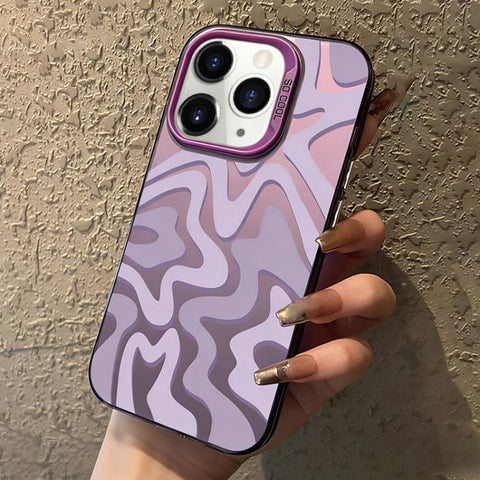 Wavy Stripes Pattern Frosted IMD 2-in-1 PC Phone Case, For iPhone 11, For iPhone 11 Pro, For iPhone X / XS, For iPhone XR, For iPhone XS Max, For iPhone 8 Plus / 7 Plus
