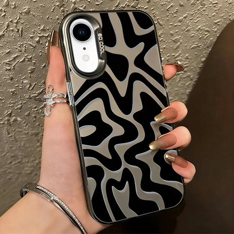 Wavy Stripes Pattern Frosted IMD 2-in-1 PC Phone Case, For iPhone 11, For iPhone 11 Pro, For iPhone X / XS, For iPhone XR, For iPhone XS Max, For iPhone 8 Plus / 7 Plus