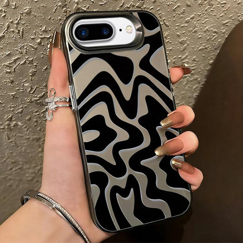 Wavy Stripes Pattern Frosted IMD 2-in-1 PC Phone Case, For iPhone 11, For iPhone 11 Pro, For iPhone X / XS, For iPhone XR, For iPhone XS Max, For iPhone 8 Plus / 7 Plus