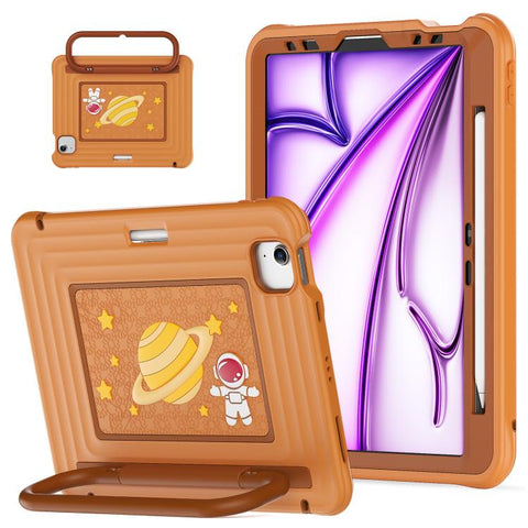 Handle Holder Silicone Hybrid PC Tablet Case with Shoulder Strap, For iPad Air 11 2026 / 2025 / 2024, For iPad 2025 / 2022, For iPad mini 2024 / mini 6