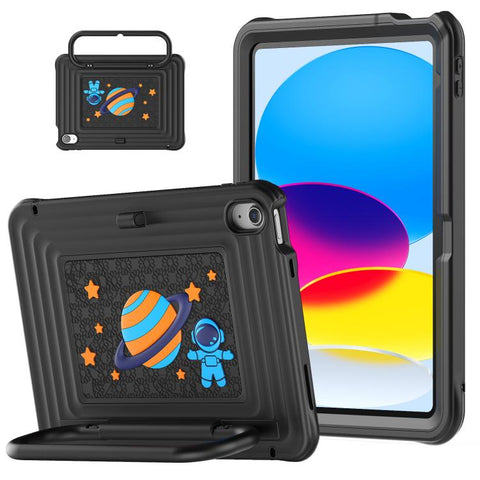 Handle Holder Silicone Hybrid PC Tablet Case with Shoulder Strap, For iPad Air 11 2026 / 2025 / 2024, For iPad 2025 / 2022, For iPad mini 2024 / mini 6