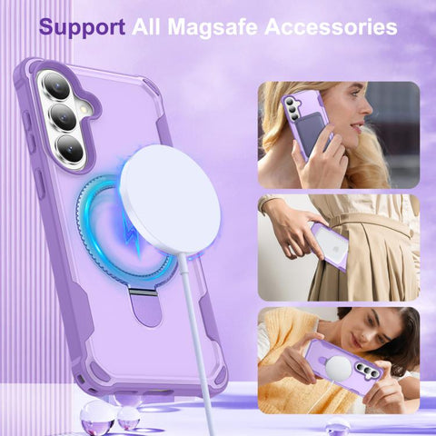 Yingcai Gears MagSafe Holder Shockproof Phone Case, For Samsung Galaxy S26+ 5G, For Samsung Galaxy S26 Ultra 5G, For Samsung Galaxy S26 5G