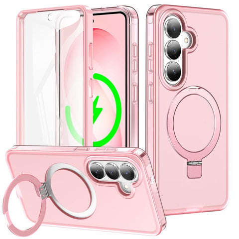 Frosted Magnetic Holder Phone Case with Screen Protector, For Samsung Galaxy S26+ 5G, For Samsung Galaxy S26 Ultra 5G, For Samsung Galaxy S26 5G