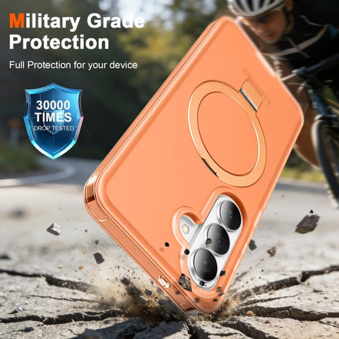 Frosted Magnetic Holder Phone Case with Screen Protector, For Samsung Galaxy S26+ 5G, For Samsung Galaxy S26 Ultra 5G, For Samsung Galaxy S26 5G