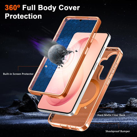 Frosted Magnetic Holder Phone Case with Screen Protector, For Samsung Galaxy S26+ 5G, For Samsung Galaxy S26 Ultra 5G, For Samsung Galaxy S26 5G
