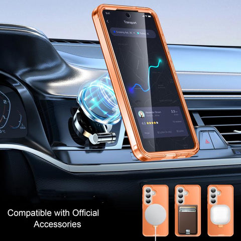 Frosted Magnetic Holder Phone Case with Screen Protector, For Samsung Galaxy S26+ 5G, For Samsung Galaxy S26 Ultra 5G, For Samsung Galaxy S26 5G