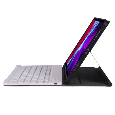 A098BS Detachable Ultra-thin Backlight Bluetooth Keyboard Protective Case for iPad Air 11 2024 / 2025 / Air 4 10.9 inch 2020, with Stand & Pen Slot, A098BS