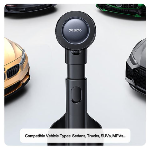 Yesido C230 Card-Embedded Car Water Cup Base Magnetic Phone Holder, C230