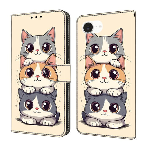 Crystal-Like Painted Vegan Leather Phone Case, For iPhone 18 Pro / 17 Pro, For iPhone 18 Pro Max / 17 Pro Max, For iPhone 17e / 16e, For iPhone 17