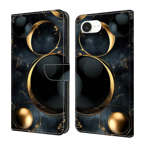 Crystal-Like Painted Vegan Leather Phone Case, For iPhone 18 Pro / 17 Pro, For iPhone 18 Pro Max / 17 Pro Max, For iPhone 17e / 16e, For iPhone 17