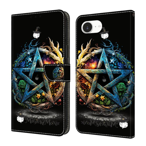 Crystal-Like Painted Vegan Leather Phone Case, For iPhone 18 Pro / 17 Pro, For iPhone 18 Pro Max / 17 Pro Max, For iPhone 17e / 16e, For iPhone 17