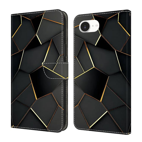 Crystal-Like Painted Vegan Leather Phone Case, For iPhone 18 Pro / 17 Pro, For iPhone 18 Pro Max / 17 Pro Max, For iPhone 17e / 16e, For iPhone 17