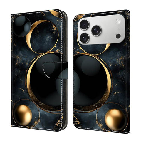 Crystal-Like Painted Vegan Leather Phone Case, For iPhone 18 Pro / 17 Pro, For iPhone 18 Pro Max / 17 Pro Max, For iPhone 17e / 16e, For iPhone 17