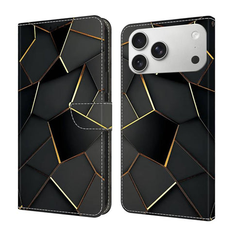Crystal-Like Painted Vegan Leather Phone Case, For iPhone 18 Pro / 17 Pro, For iPhone 18 Pro Max / 17 Pro Max, For iPhone 17e / 16e, For iPhone 17