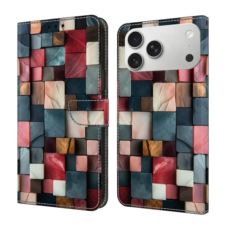 Crystal-Like Painted Vegan Leather Phone Case, For iPhone 18 Pro / 17 Pro, For iPhone 18 Pro Max / 17 Pro Max, For iPhone 17e / 16e, For iPhone 17