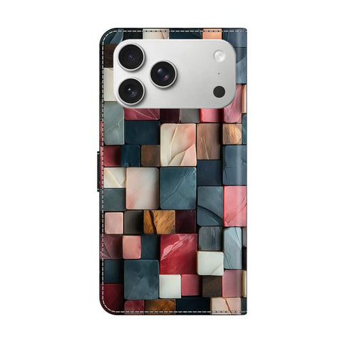 Crystal-Like Painted Vegan Leather Phone Case, For iPhone 18 Pro / 17 Pro, For iPhone 18 Pro Max / 17 Pro Max, For iPhone 17e / 16e, For iPhone 17