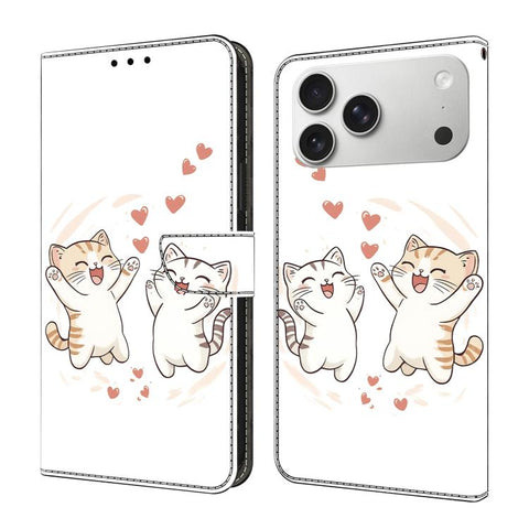 Crystal-Like Painted Vegan Leather Phone Case, For iPhone 18 Pro / 17 Pro, For iPhone 18 Pro Max / 17 Pro Max, For iPhone 17e / 16e, For iPhone 17