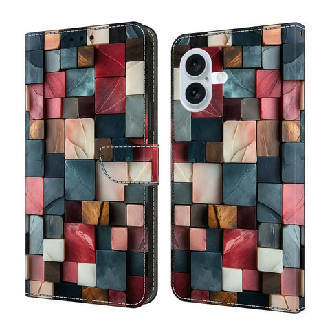 Crystal-Like Painted Vegan Leather Phone Case, For iPhone 18 Pro / 17 Pro, For iPhone 18 Pro Max / 17 Pro Max, For iPhone 17e / 16e, For iPhone 17