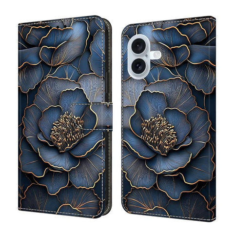 Crystal-Like Painted Vegan Leather Phone Case, For iPhone 18 Pro / 17 Pro, For iPhone 18 Pro Max / 17 Pro Max, For iPhone 17e / 16e, For iPhone 17