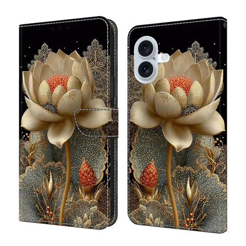 Crystal-Like Painted Vegan Leather Phone Case, For iPhone 18 Pro / 17 Pro, For iPhone 18 Pro Max / 17 Pro Max, For iPhone 17e / 16e, For iPhone 17