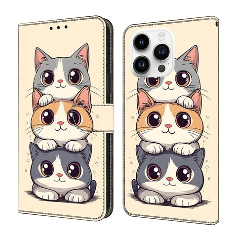 Crystal-Like Painted Vegan Leather Phone Case, For iPhone Air, For iPhone 16 Pro Max, For iPhone 16 Pro, For iPhone 16
