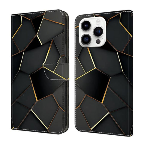 Crystal-Like Painted Vegan Leather Phone Case, For iPhone Air, For iPhone 16 Pro Max, For iPhone 16 Pro, For iPhone 16