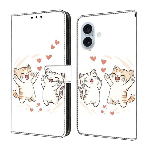 Crystal-Like Painted Vegan Leather Phone Case, For iPhone Air, For iPhone 16 Pro Max, For iPhone 16 Pro, For iPhone 16