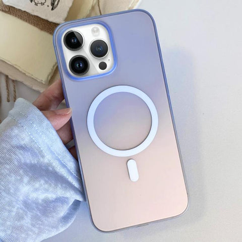 Frosted Gradient TPU Magnetic Phone Case, For iPhone 13, For iPhone 12, For iPhone 12 Pro Max, For iPhone 12 Pro, For iPhone 11 Pro Max, For iPhone 11, For iPhone 11 Pro