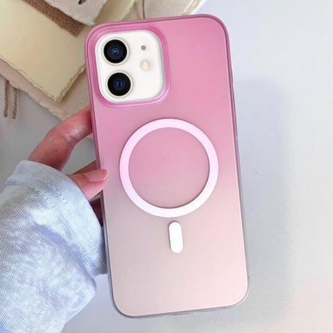 Frosted Gradient TPU Magnetic Phone Case, For iPhone 13, For iPhone 12, For iPhone 12 Pro Max, For iPhone 12 Pro, For iPhone 11 Pro Max, For iPhone 11, For iPhone 11 Pro