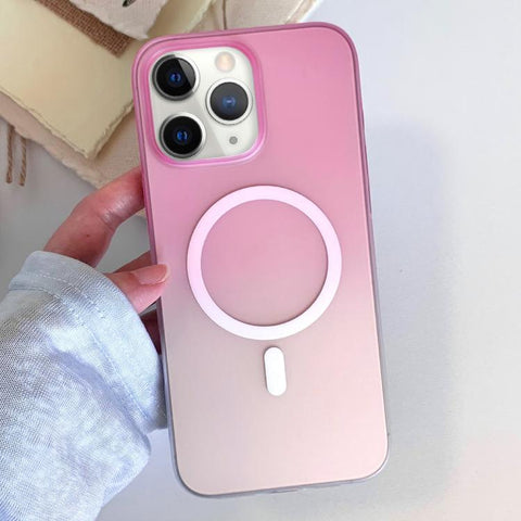 Frosted Gradient TPU Magnetic Phone Case, For iPhone 13, For iPhone 12, For iPhone 12 Pro Max, For iPhone 12 Pro, For iPhone 11 Pro Max, For iPhone 11, For iPhone 11 Pro