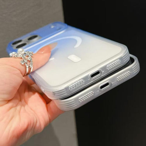 Frosted Gradient TPU Magnetic Phone Case, For iPhone 13, For iPhone 12, For iPhone 12 Pro Max, For iPhone 12 Pro, For iPhone 11 Pro Max, For iPhone 11, For iPhone 11 Pro