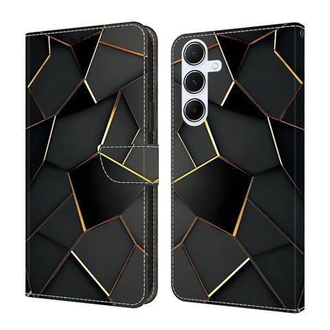 Crystal-Like Painted Vegan Leather Phone Case, For Samsung Galaxy A55 5G, For Samsung Galaxy A35 5G, For Samsung Galaxy A25 5G, For Samsung Galaxy A24 4G