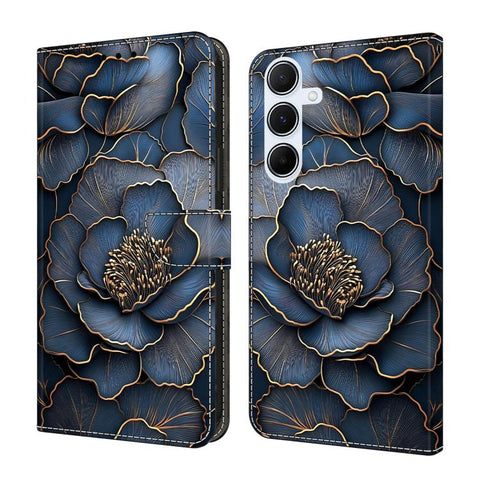 Crystal-Like Painted Vegan Leather Phone Case, For Samsung Galaxy A55 5G, For Samsung Galaxy A35 5G, For Samsung Galaxy A25 5G, For Samsung Galaxy A24 4G